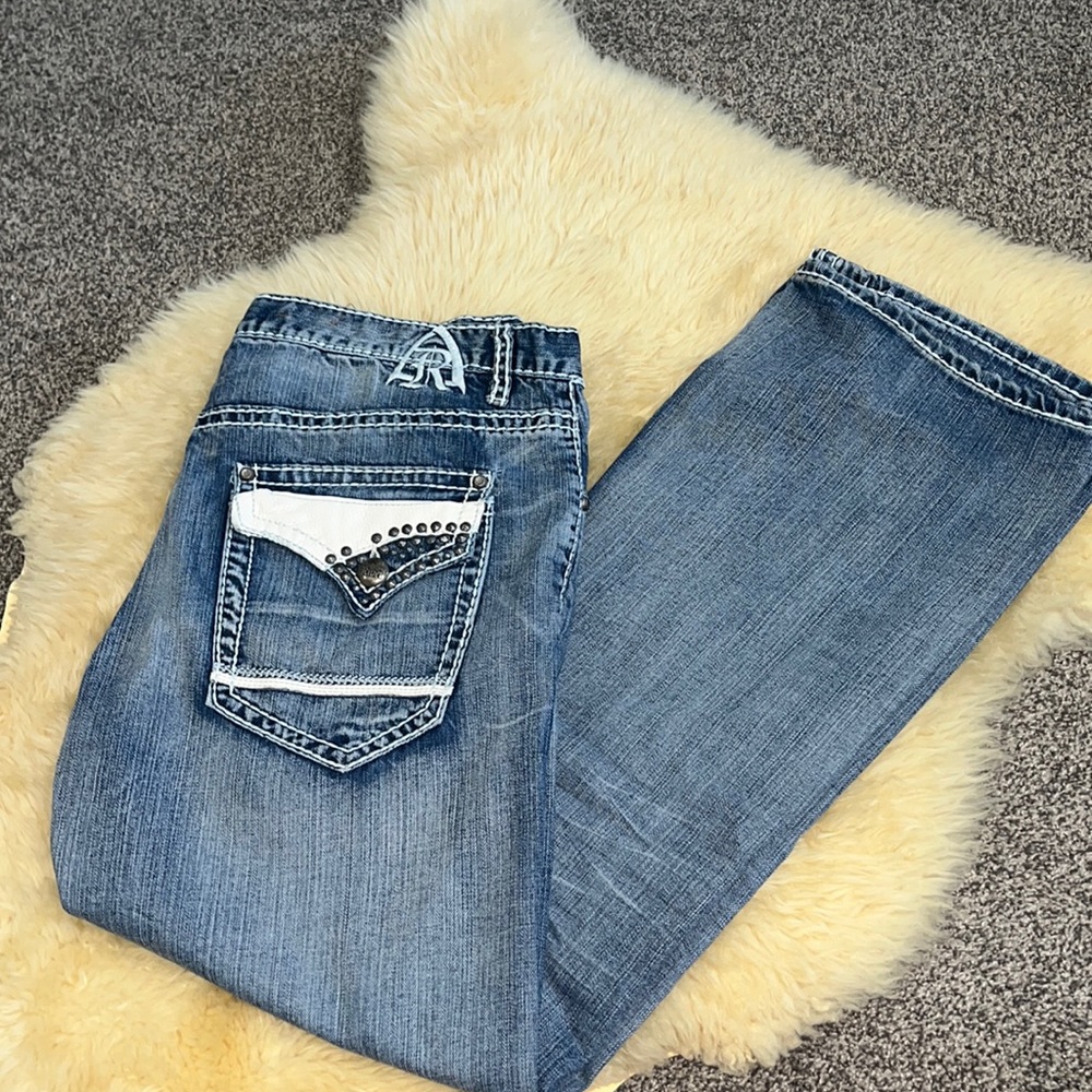 Mens Antique Rivet jeans. Fair condition.